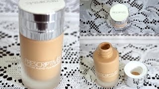 Prescriptives Custom Blend Foundation Review amp Demo [upl. by Dorweiler]