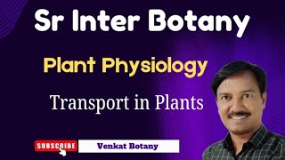 Transport in Plants  Plant Physiology  Neet Classes Venkat Botany [upl. by Iorio150]