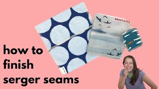 How to finish seams on a serger Beginner serging tips [upl. by Dorothee414]