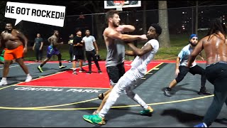 Trash Talkers Threw Hands In Hood Of Atlanta 5v5 Park Basketball [upl. by Danielle]