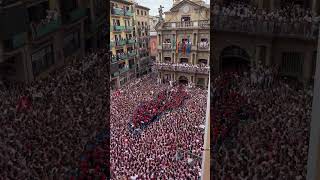 July 6 in Pamplona Opening ceremony of the running of the bulls festival sanfermin pamplona [upl. by Nimzaj]