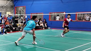 Open singles finals with 15yearold USA junior  Jaden Chen vs Eric Duong QwQ Badminton Cup [upl. by Cown923]