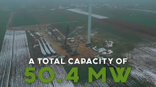 NEW construction of a wind farm in Poland KORYTNICA II [upl. by Tranquada]