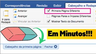 Como Excluir Cabeçalho no Word Rápido e Fácil [upl. by Funk]