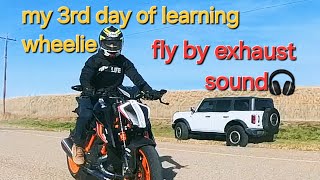 3rd day of learning  KTM 1290 Superduke R ktm ktmduke ktmrc390 bikelife insta360x3 wheelie [upl. by Esined]