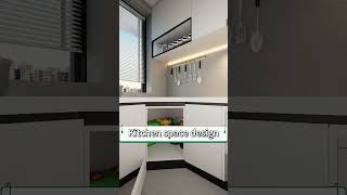 kitchen space design small room design  housedesign shorts  Interior design [upl. by Mcclary]