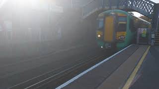 Southern Class 377 428 Electrostar Arriving into Cosham The 19th of October 2024 [upl. by Atiekal]