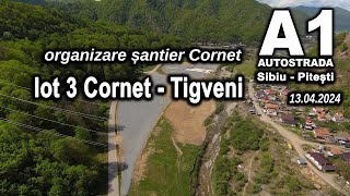 Autostrada A1 Cornet Tigveni Lot 3  pregatire santier zona Manastirea Cornet [upl. by Zennas917]