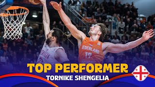 Tornike Shengelia 🇬🇪  Top Performer  FIBAWC 2023 Qualifiers [upl. by Atirec]