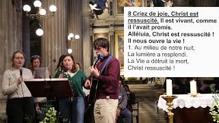 Criez de joie Christ est ressuscité  Chant 8  Prière des malades du 04042024 [upl. by Hesler]