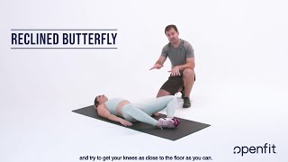 How to Do the Reclined Butterfly Pose  Openfit [upl. by Damiani846]