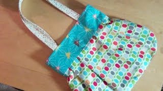 A fun reversible handbag for you to sew by Debbie Shore [upl. by Aneladgam]