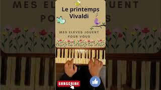 le printemps vivaldi piano facile [upl. by Carlye549]