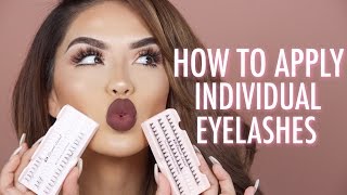 HOW TO APPLY INDIVIDUAL LASHES  iluvsarahii [upl. by Anoj552]