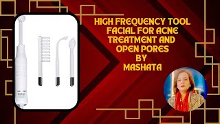 High Frequency Facial For acne treatment and reducing pores [upl. by Oreves222]