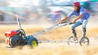 Redneck Rice Tractor Drag Racing in Thailand [upl. by Siravart]