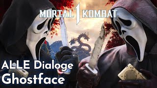 ALLE INTRO DIALOGE von GHOSTFACE  Deutsch  Mortal Kombat 1 [upl. by Attalie]