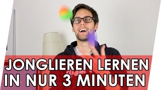 Jonglieren lernen mit 3 Bällen in 3 Minuten 💡 Jonglieren Tutorial [upl. by Ecilahs278]