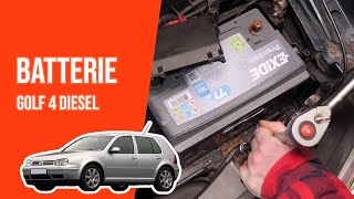 Batterie wechseln GOLF 4 19 TDI 🔋 [upl. by Iem126]