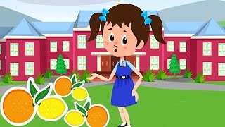 Oranges and Lemons Sold For A Penny  Nursery Rhyme with Lyrics [upl. by Enobe]