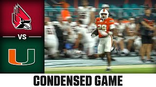 Ball State vs Miami Condensed Game  2024 ACC Football [upl. by Aliam]