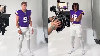 First Look at JJ McCarthy and Dallas Turner in Minnesota Vikings Uniform [upl. by Kata]