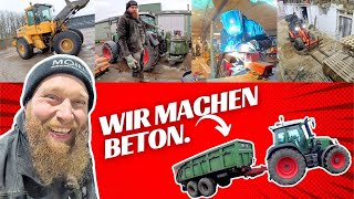 FarmVLOG919  Nun gehts Rund neuer Beton für die Werkstatt [upl. by Gothart105]