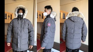 Canada Goose Carson Parka Fusion Fit Heritage Graphite Detailed Review amp Try On [upl. by Annala]