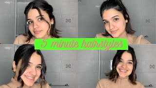 TUTORIAL ACCONCIATURE CAPELLI CORTI  pettinature facili e veloci [upl. by Greggs]