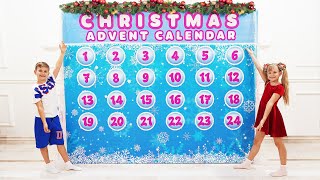 Diana and Romas Epic Christmas Challenge  Advent Calendar Unboxing [upl. by Bryanty]