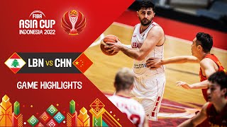 Lebanon 🇱🇧  China 🇨🇳  Basketball Highlights  FIBAASIACUP 2022 [upl. by Lorry]