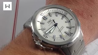 IWC Aquatimer Automatic IW329004 Luxury Watch Review [upl. by Elakram57]