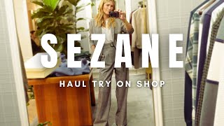 SEZANE HAUL  Parisian style shop with me  Winter Style edit [upl. by Ahsauqram774]