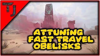 Conan Exiles  Attuning Fast Travel Obelisks [upl. by Yelik]