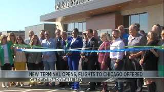 Cape Girardeau Regional Airport adds new terminal new flights start to Chicago [upl. by Aileme148]