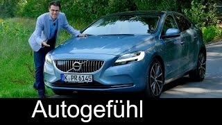 Volvo V40 Facelift with Thors hammer FULL REVIEW test driven neu new 2017 [upl. by Holden]