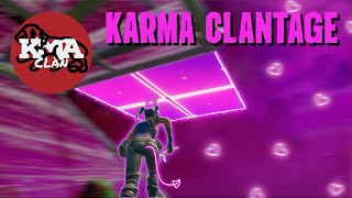 KARMA CLANTAGE Edited by me  Fortnite Montage [upl. by Auqinihs555]