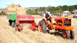 Allis Chalmers amp McCormick Baler at Little Casterton [upl. by Nagol]