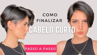 COMO FINALIZO MEU CABELO CURTO Corte Pixie Cut [upl. by Tsenre]