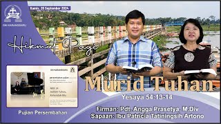 HIKMAT PAGI  Kamis 26 September 2024  Pdt Angga Prasetya MDiv [upl. by Llyrrad481]