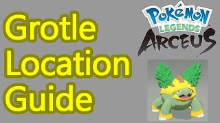 Pokemon Legends Arceus Grotle location guide how to catch grotle [upl. by Iana]