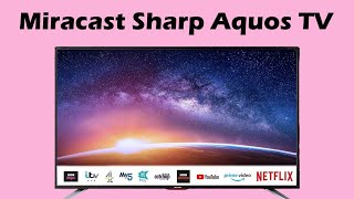 How to Miracast connection setup Sharp TV Aquos TV Miracast [upl. by Walsh]