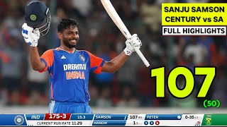 Sanju Samson Batting Today 10750 vs SA Sanju Samson 2nd T20 Century Sanju 100 IND vs SA 1st T20 [upl. by Pavla561]