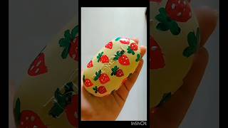 Mini box painting🍓🎨reels foryou reels recycling minibox strawberry trending viralvideo [upl. by Hahcim]