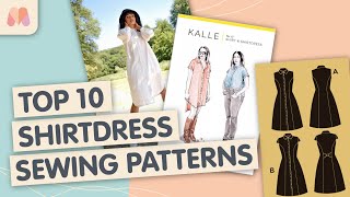 Top 10 Women’s Shirt Dress Sewing Patterns [upl. by Notrem]