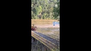 Watch RV Plunge Over Waterfall in Helene Flooding [upl. by Anirda536]