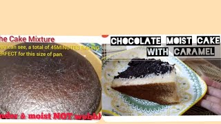 Chocolate Moist Cake with Caramel [upl. by Venus]