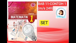 【MAT T1】 T1126 SET  MATEMATIK T1  Bab 11  Contoh 1 ms 249 [upl. by Parsaye]