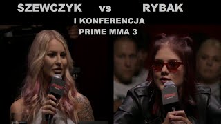 DAGMARA SZEWCZYK vs DOMINIKA RYBAK PRIME MMA 3 I Konferencja [upl. by Cyndia714]