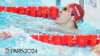 Pan Zhanle BLAZES to 100m freestyle gold with worldrecord swim  Paris Olympics  NBC Sports [upl. by Yhtorod]